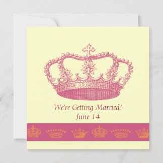 Convite Crown Designs - Rosa