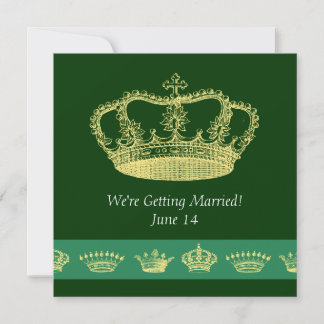 Convite Crown Designs - Verde