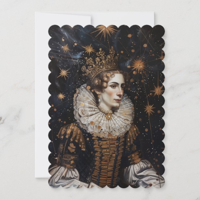 Convite Crown Josephine Flat 12,7 cm x 17,8 cm (Frente)