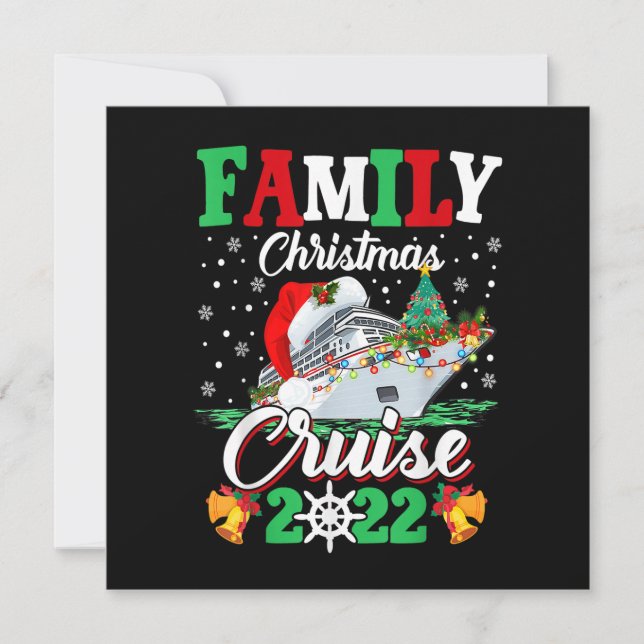 Convite Cruisemas Familiares da feliz Cruisemas de Natal 2 (Frente)