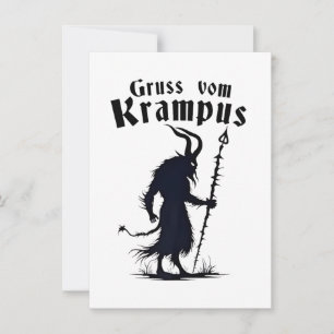 Convite Cruss Vom Krampus Natal Xmas Diabo Assustador