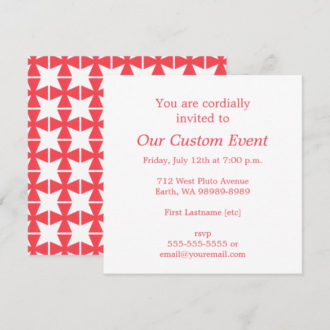 Convite Cruz de Freemasons (Frente/Verso)