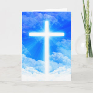 Convite Cruz de Luz Jesus Cristo Cristão Personalizável