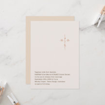 Cruz de Monograma com Letra Manual para Casamento