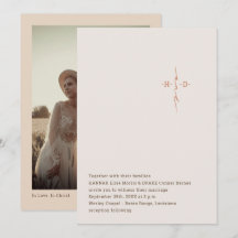 Cruz de Monograma com Letra Manual para Casamento