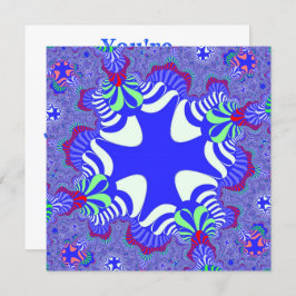 Convite Cruz Retroativa Azul