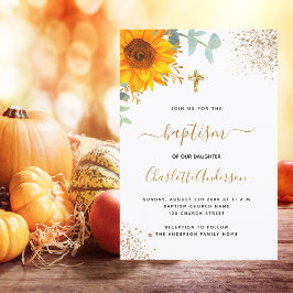 Convite Cruzamento de ouro de girassol com eucalipto batis