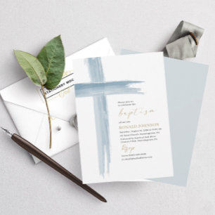Convite Cruzamento Elegante Moderno de Cores de Água
