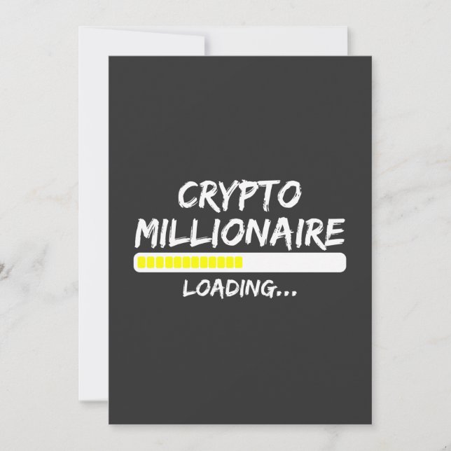 Convite Crypto Millionaire Loading Bitmoney (Frente)