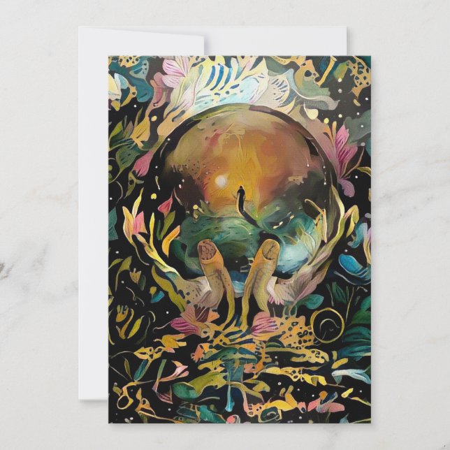 Convite Crystal Ball nas mãos de Deus (Frente)