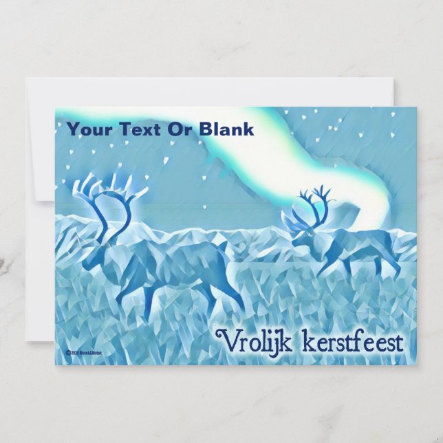 Convite Crystal Blue Cariou - Kerstfeest de Vrolijk (Frente)