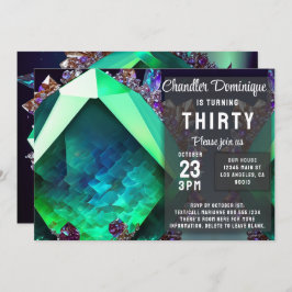 Convite Crystal Jewel Green Emerald Gemstone May Birday