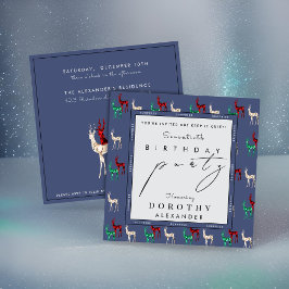 Convite Crystal Reindet QUALQUER Surpresa de inverno Anive