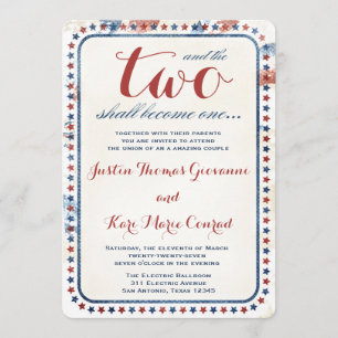 Convite CTC Todas as Vestígios de Casamento Azul Branco A