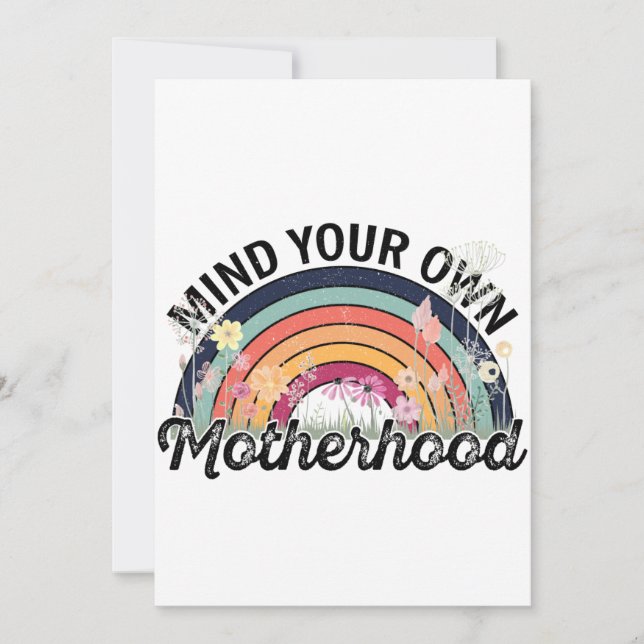 Convite Cuide da sua própria maternidade, presentes no Dia (Frente)