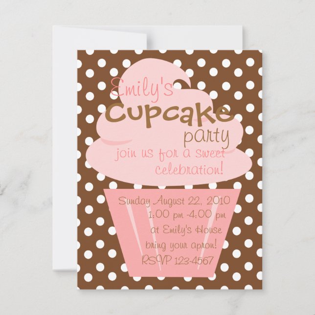 Convite Cupcake A Formar Bastante (Frente)