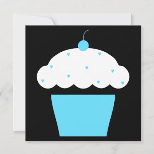 Convite cupcake de cereja