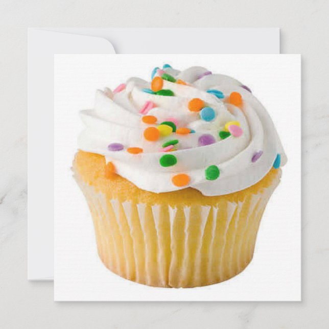 Convite Cupcake Enorme popular (Frente)