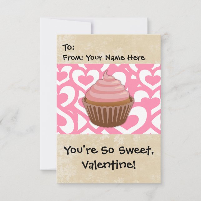 Convite Cupcake Namorados doce (Frente)