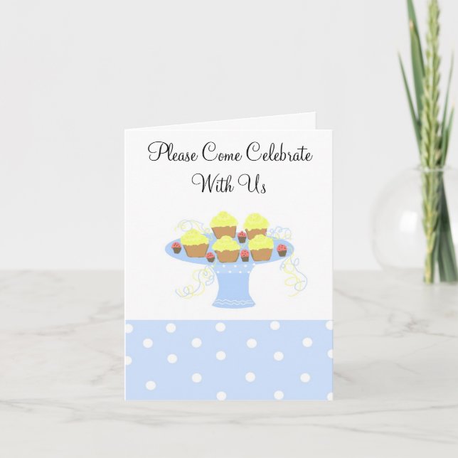 Convite Cupcake Party Invitation (Frente)