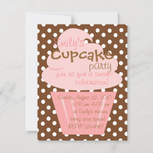 Convite Cupcake que dá forma acima agradàvel