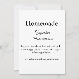 Convite Cupcakes caseiros feitos com amor adicionar texto
