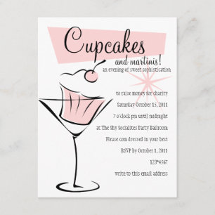 Convite Cupcakes e Martinis!
