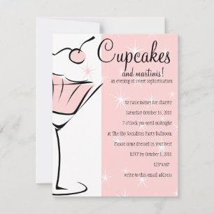 Convite Cupcakes e Martinis