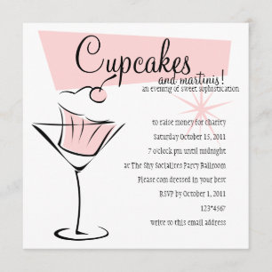Convite Cupcakes e Martinis!