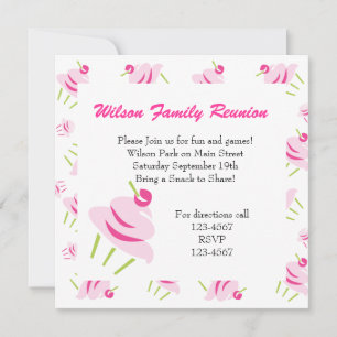 Convite cupcakes Pop