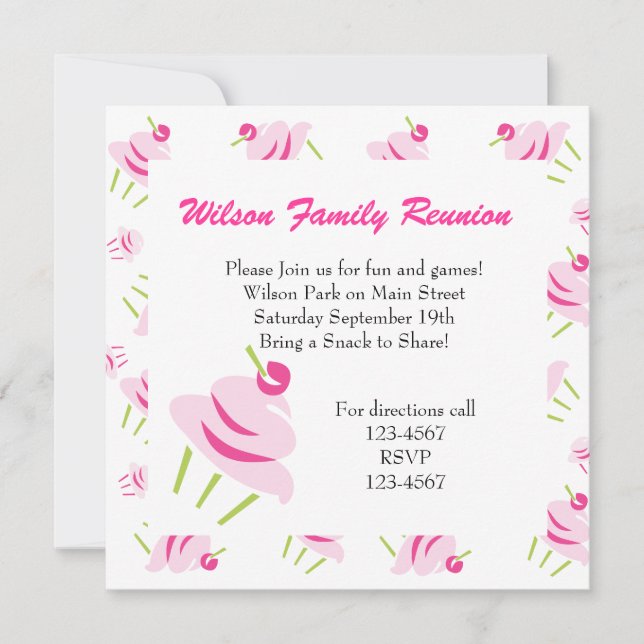 Convite cupcakes pop aRt (Frente)