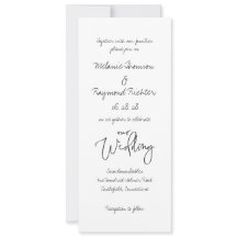 Cursivo manuscrito 2 Nosso Casamento Tem 4 X 9 Pol