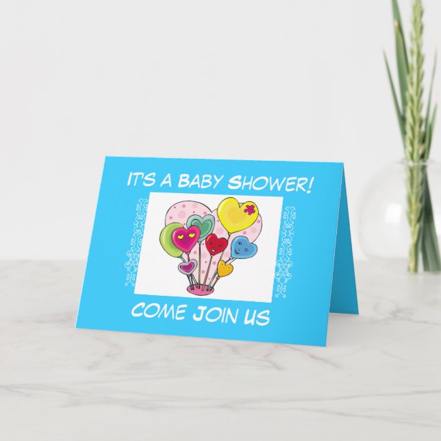 Convite Custom 5x7 Baby Shower Invitations (Recycled) (Frente)