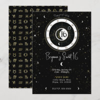 Custom Astrologia Sol & Lua Sign Doce Anos 