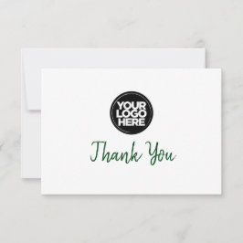 Convite Custom Business Logo And Message Thank You Card