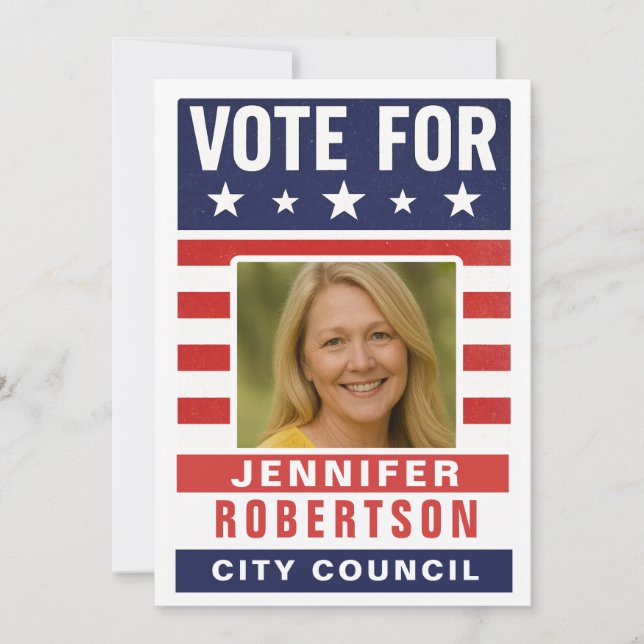 Convite Custom Campaign Election (Frente)