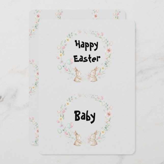 Convite Custom Flat Photo Greeting Cards (Frente/Verso)