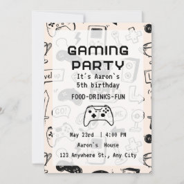 Convite Custom Game Night Invitations