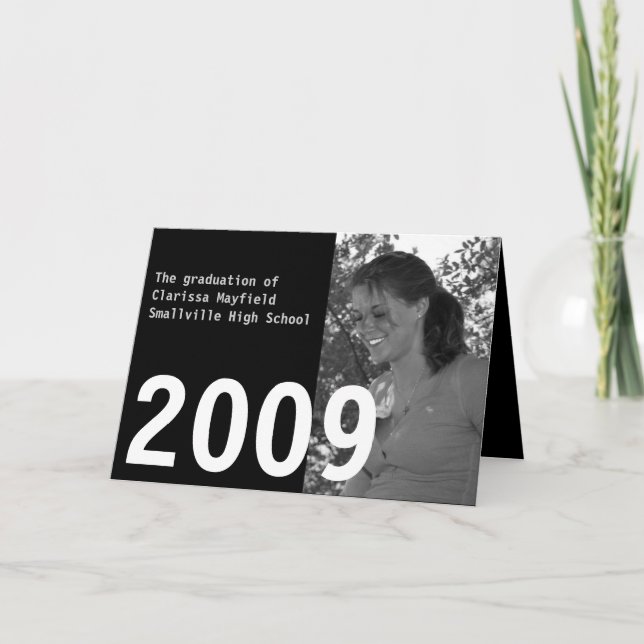 Convite Custom Graduation 2009 Announcement (Frente)