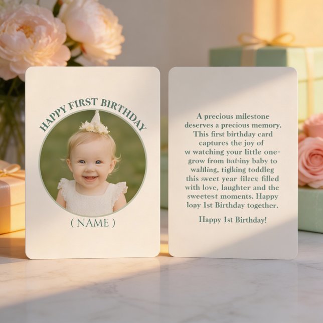 Convite Custom Photo Birthday Sticker -Personal Invitation (Criador carregado)