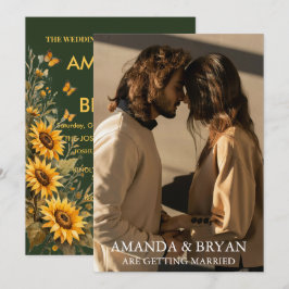 Convite Custom Photo Boho Wedding Invites 