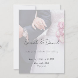 Convite Custom Photo Wedding Invitation Card