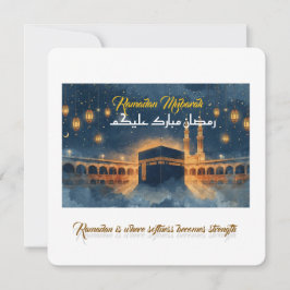 Convite Custom Ramadan Mubarak Card – Personalized Arabic 