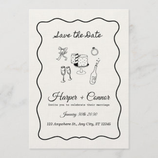 Convite Custom Wedding Invitation – Personalized Elegant