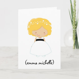 Convite Custom Will You Be My Flower Girl Greeting Card