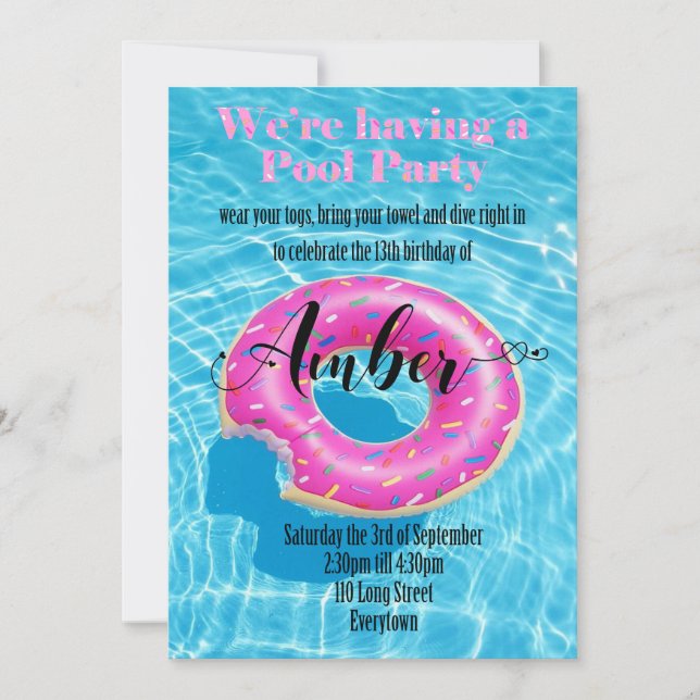 Convite Customisable doce super do aniversário (Frente)