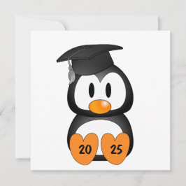 Convite Customizable Graduation Penguin