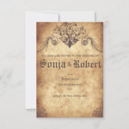 Convite Customizable Medieval Wedding (no seal)