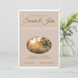 Convite Customizable Wedding Invitation- Elegant & Simple