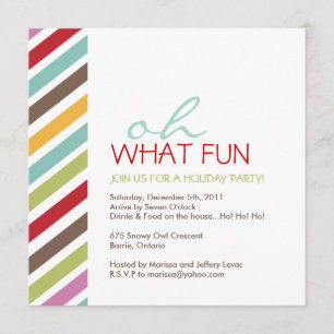 Convite customizável simples da festa de Natal